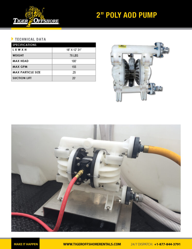 2" Poly AOD Pump